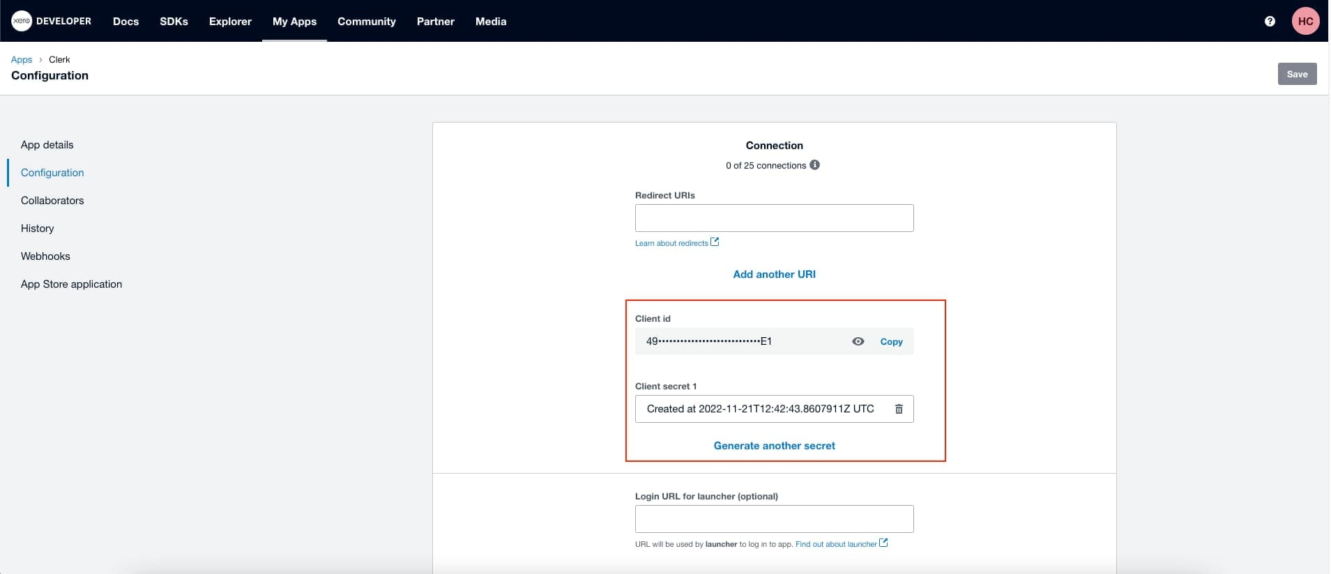 Copying values from the Xero dashboard